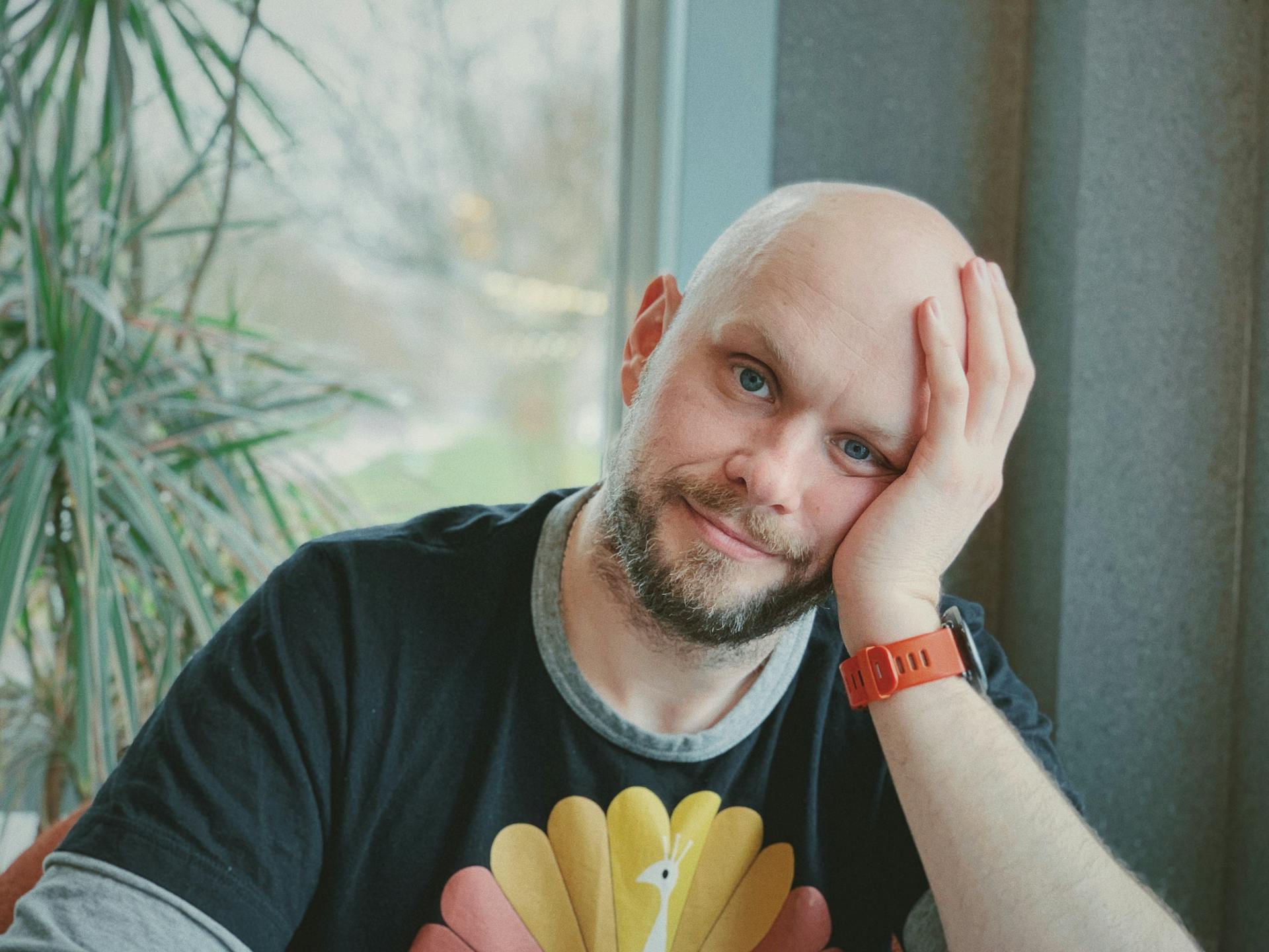 Pensive man thinking about their lifestyle choices